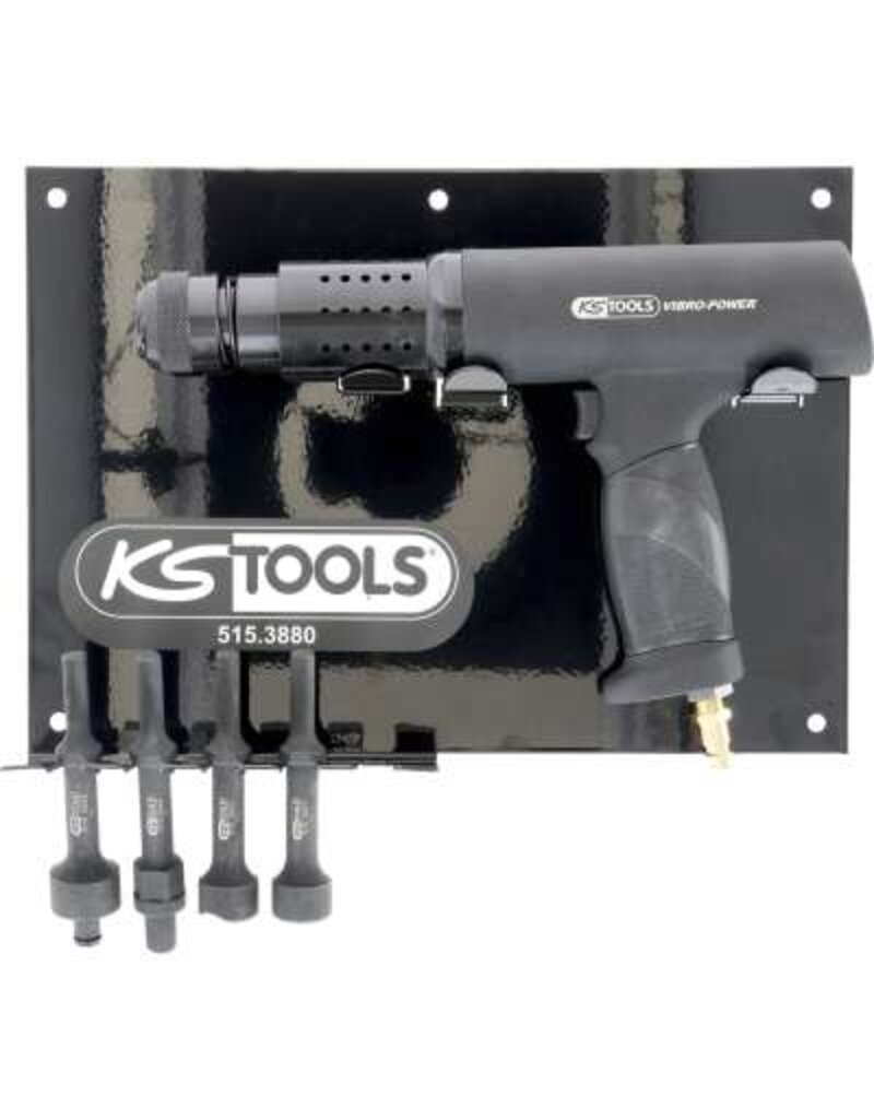 KS TOOLS Vibro-Power Pneumatische beitel/hamerset, 6-dlg + houder - 515.3880