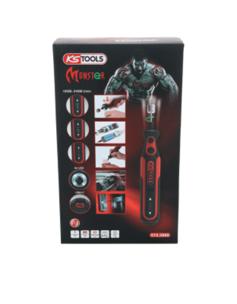 KS TOOLS eMONSTER Accu-multitoolset met 50 accessoires - 515.3990