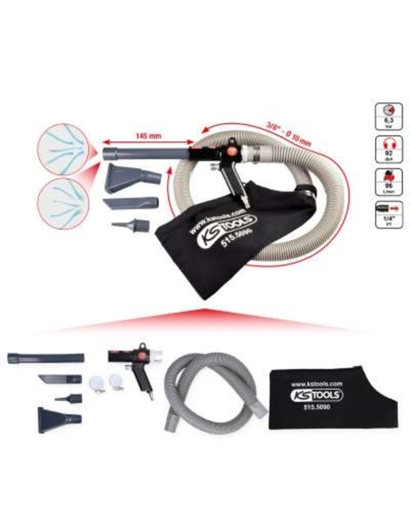 KS TOOLS Pneumatisch zuigpistool, 145mm - 515.5090