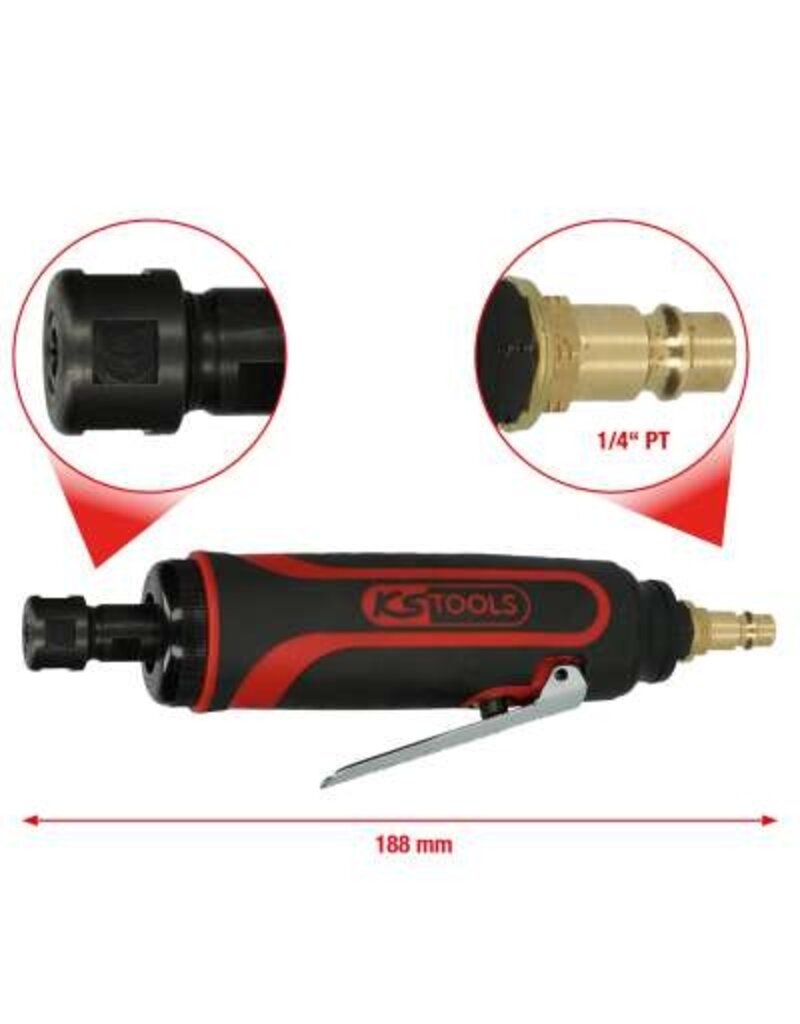 KS TOOLS Pneumatische staafslijper, 23.000omw/min - 515.5410