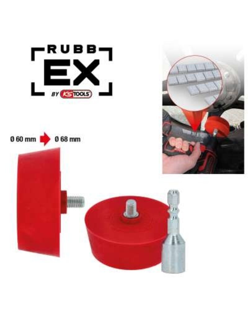 KS TOOLS Radeerschijf voor aluminiumvelgen, conisch - 515.5471