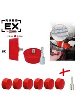 KS TOOLS Radeerschijf voor aluminiumvelgen, conisch, verpakking van 6 stuks - 515.5476