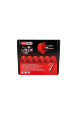 KS TOOLS Radeerschijf voor aluminiumvelgen, conisch, verpakking van 6 stuks - 515.5476