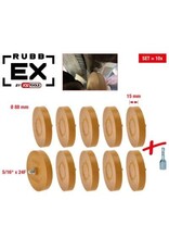 KS TOOLS Caramelschijf, 88 mm, verpakking van 10 stuks - 515.5486