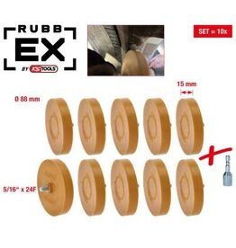 KS TOOLS Caramelschijf, 88 mm, verpakking van 10 stuks - 515.5486