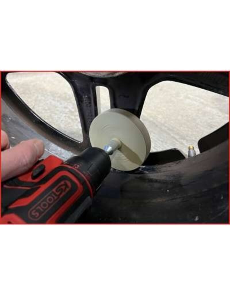 KS TOOLS Caramelschijf lijmverwijderaar voor matte verf, 88mm, verpakking van 10 stuks - 515.5496