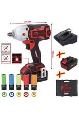 KS TOOLS eMONSTER 1/2" brushless accu-slagschroefmachineset, 9-dlg - 515.6100