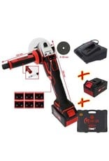KS TOOLS eMONSTER brushless haakse accuslijpmachineset, 4-dlg - 515.6200