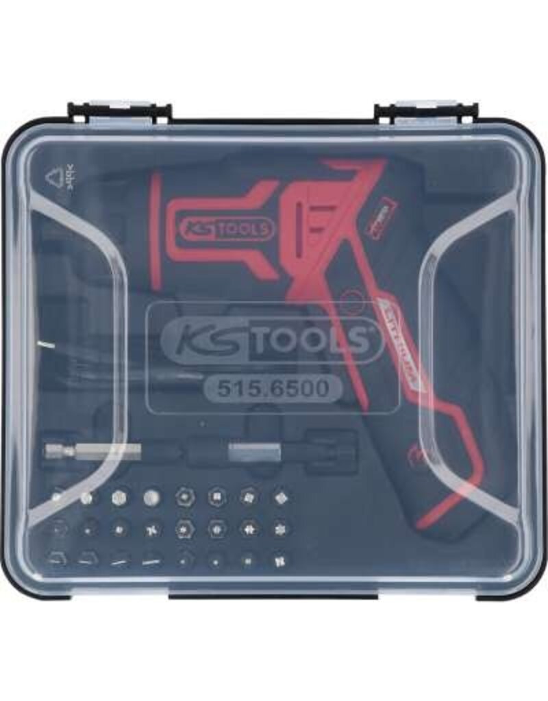 KS TOOLS 1/4" eMONSTER accu-bit-schroefmachineset, 27-dlg - 515.6500