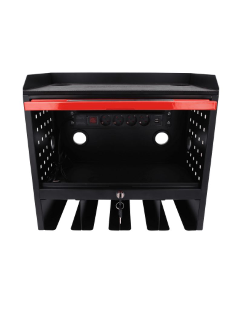 KS TOOLS eMONSTER gereedschapskast voor wandmontage met 1 deur, h 435 x b 480 x d 282 mm - 515.6901