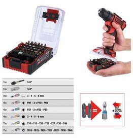 KS TOOLS 1/4" TORSIONpower bit-set in eMONSTER-accu-design, 32-dlg - 515.6932