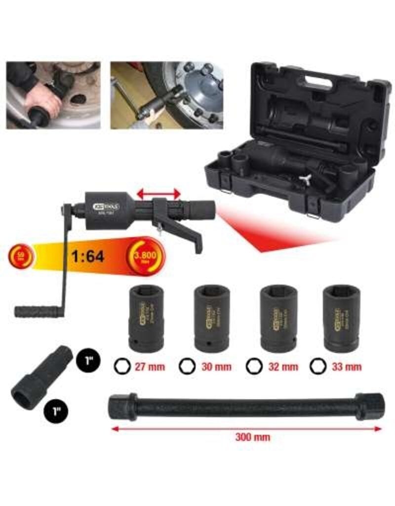 KS TOOLS Universele krachtvermeerderaarset, 7-dlg - 516.1180