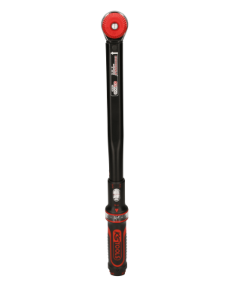 KS TOOLS 1/2" ERGOTORQUE®precision Momentsleutel met draaiknop-omsteek-ratelkop, 40-200Nm - 516.1442