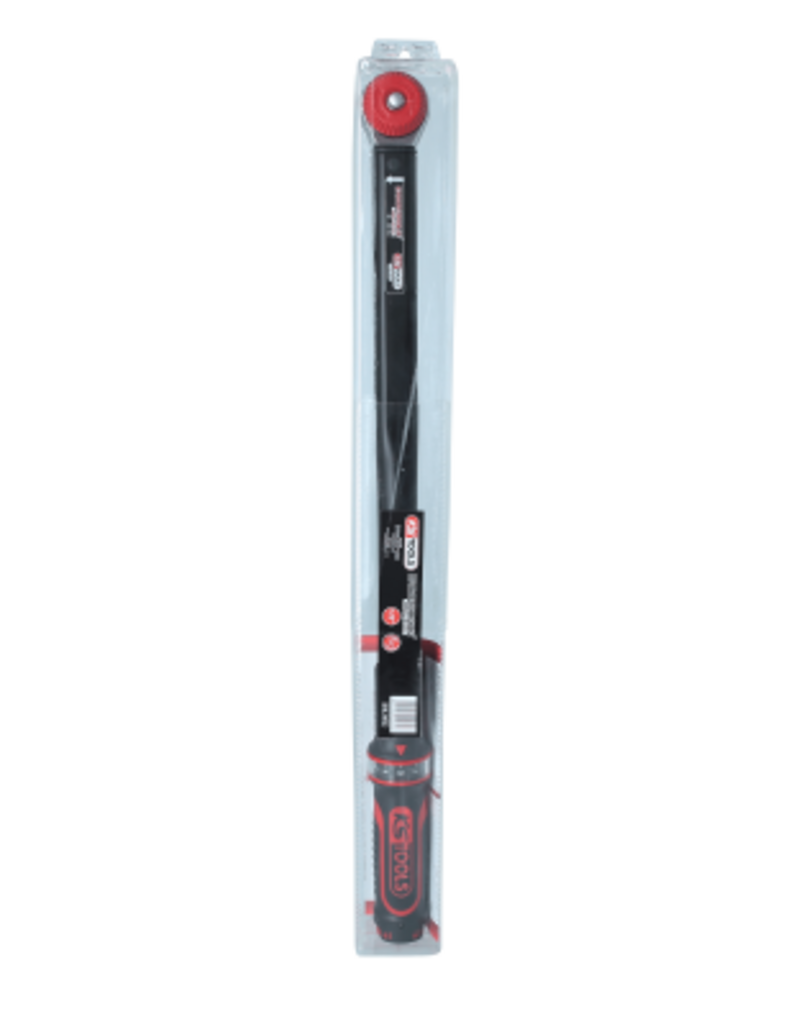 KS TOOLS 1/2" ERGOTORQUE®precision Momentsleutel met draaiknop-omsteek-ratelkop, 60-320Nm - 516.1472