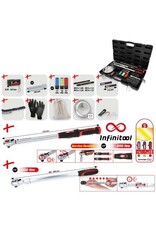 KS TOOLS MASTER wielwissel serviceset met 1/2" INFINITOOL ratel-momentsleutel, 20 – 200 Nm, 18-dlg - 516.2450