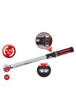 KS TOOLS 1/2" ERGOTORQUE®precision Momentsleutel met draaiknop-omsteek-ratelkop, 40-200Nm - 516.6042