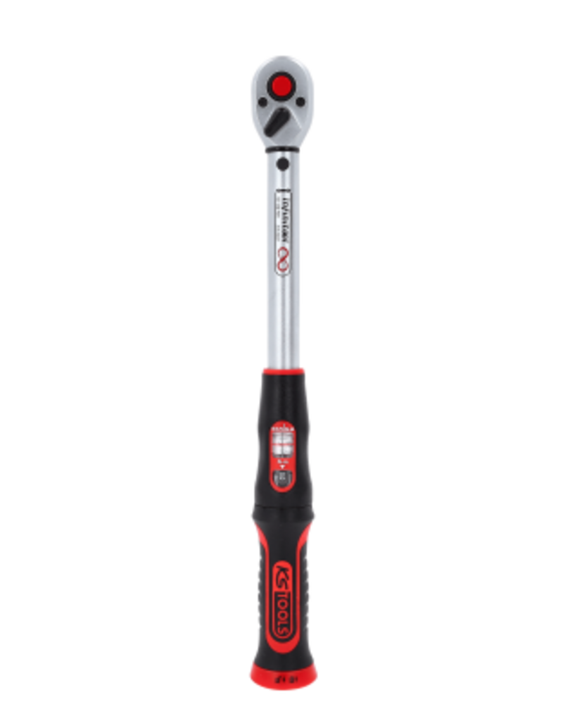 KS TOOLS 3/8" INFINITOOL Momentsleutel met omschakelbare ratelkop, 10-50 Nm - 516.9022