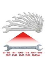 KS TOOLS Dubbele steeksleutelset, 12-dlg, 6x7-30x32mm - 517.0125