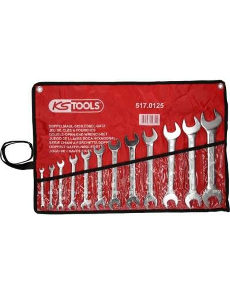 KS TOOLS Dubbele steeksleutelset, 12-dlg, 6x7-30x32mm - 517.0125