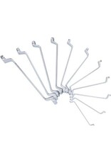 KS TOOLS Dubbele ringsleutelset, diep gebogen, 11-dlg, 6-32mm - 517.0222