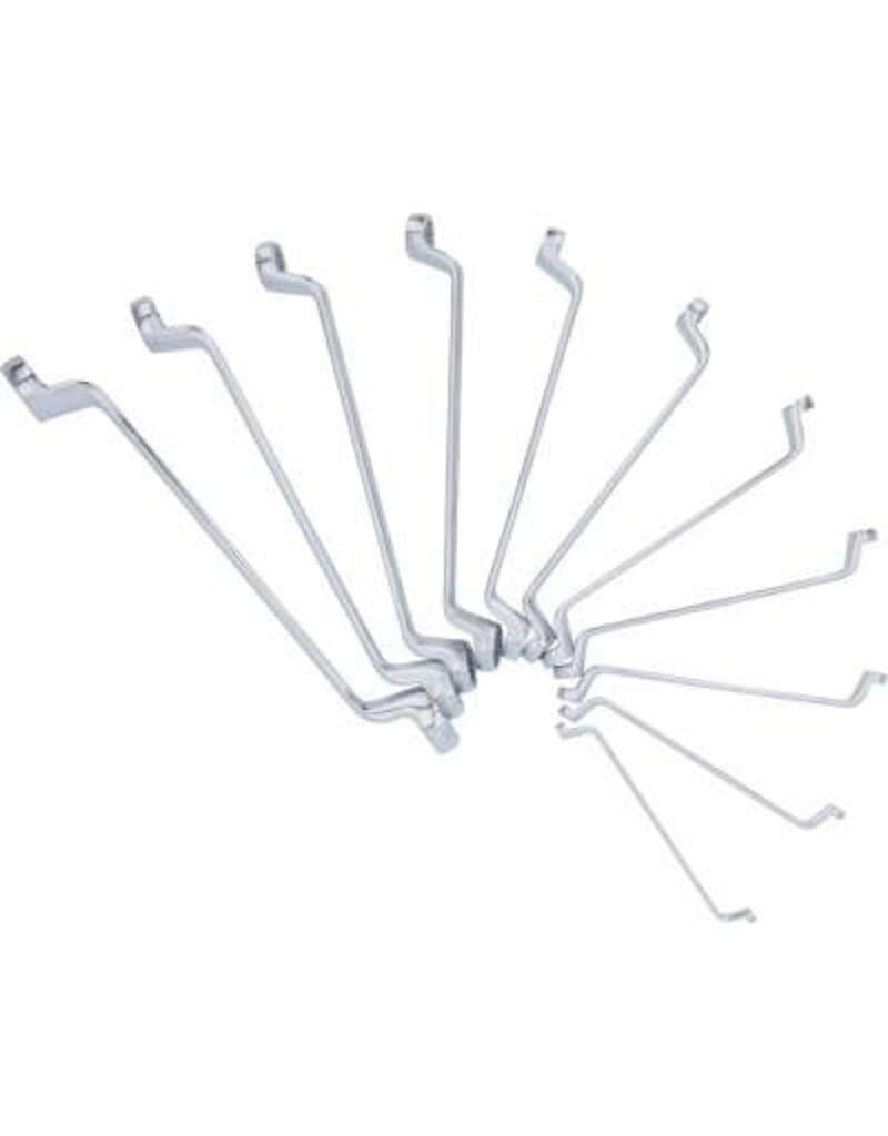 KS TOOLS Dubbele ringsleutelset, diep gebogen, 11-dlg, 6-32mm - 517.0222