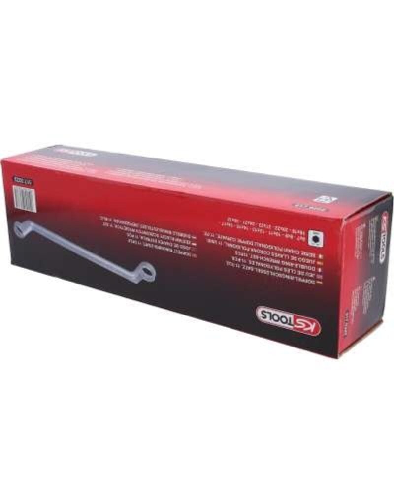 KS TOOLS Dubbele ringsleutelset, diep gebogen, 11-dlg, 6-32mm - 517.0222