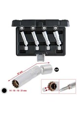KS TOOLS 3/8" bougiedopsleutelset, 4-dlg, magnetisch met scharnier - 517.1145