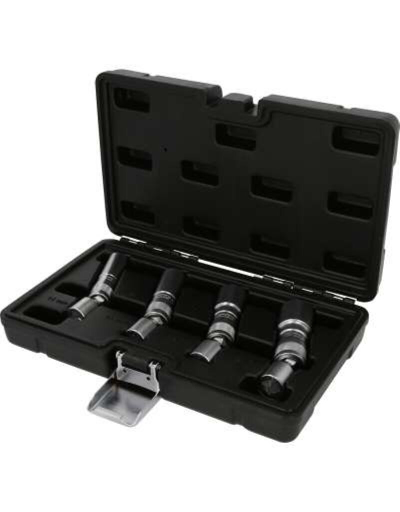 KS TOOLS 3/8" bougiedopsleutelset, 4-dlg, magnetisch met scharnier - 517.1145