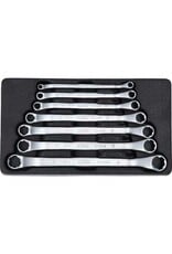 KS TOOLS RESCUEpower Dubbele ringsleutelset, tweezijdig gebogen, 7-dlg 6-19mm - 517.1555