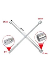 KS TOOLS Kruissleutel v.vrachtwagens, 3/4"x24x27x32mm - 518.1155