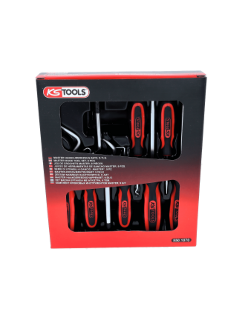 KS TOOLS Master haken-gereedschapset, 9-dlg - 550.1070