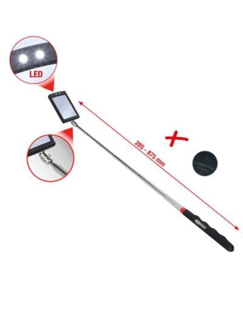 KS TOOLS UltimateBEAM Flexibele inspectiespiegel met verlichting - 550.1136