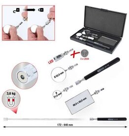 KS TOOLS Flexibele inspectiespiegelset, 5-dlg - 550.1145