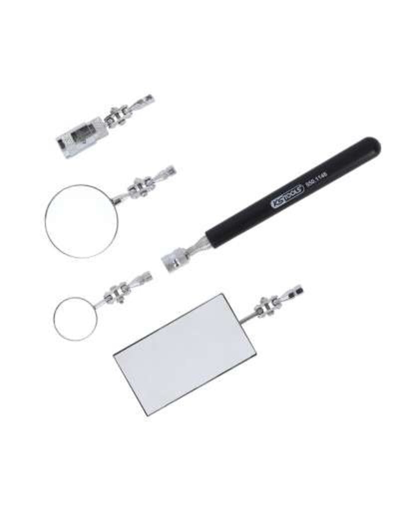 KS TOOLS Flexibele inspectiespiegelset, 5-dlg - 550.1145