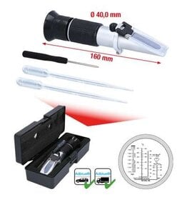 KS TOOLS Refractometer, tester voor accuvloeistof, antivries en AdBlue® toevoeging - 550.1285