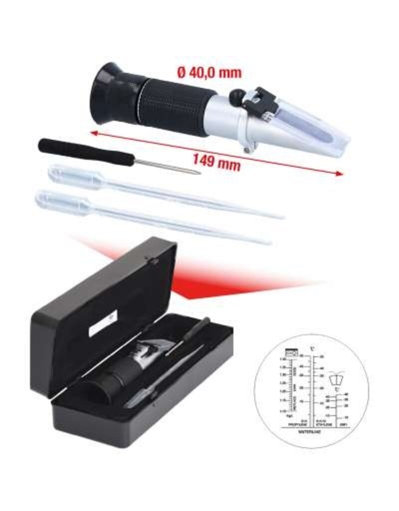 KS TOOLS Refractometer Koelvloeistof / Accuzuur - 550.1290