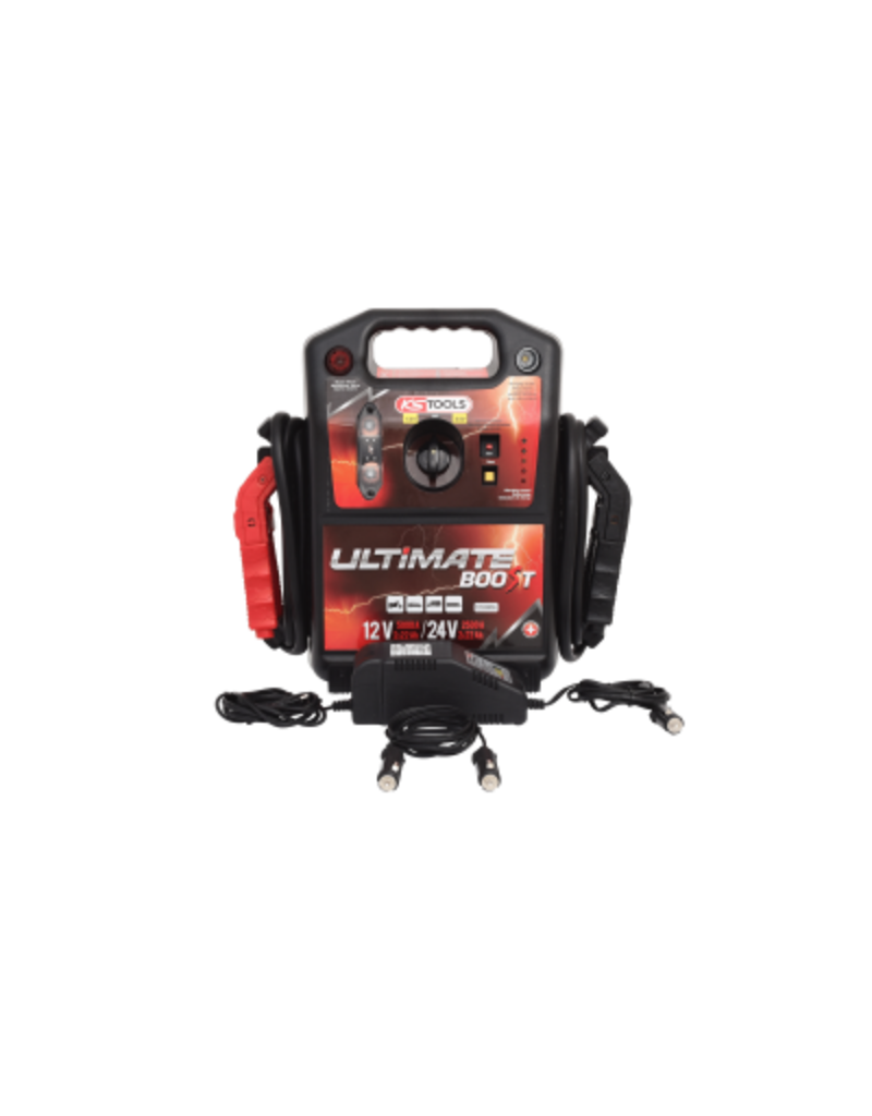 KS TOOLS 12 V + 24 V accu-booster, mobiel starthulpapparaat 1.700 A - 550.1820