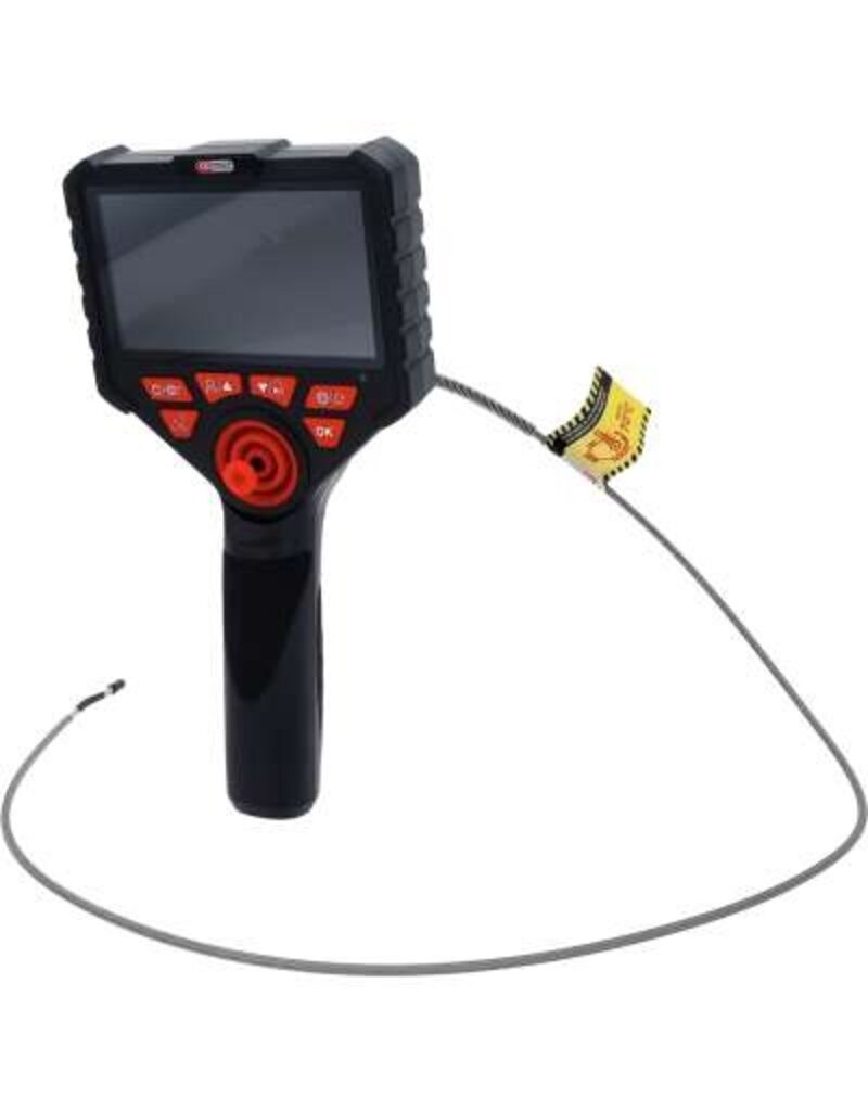 KS TOOLS HD-videoscoopset met Ø 3,9 mm 720 en 0° HD-frontcamera-sonde, flexibele PVC-huls - 550.7580