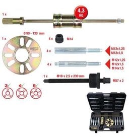 KS TOOLS Universele wielnaaf- en cardanastrekkerset, 30-dlg - 700.1530