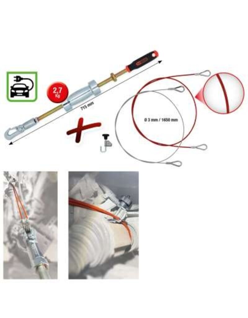 KS TOOLS Universele aandrijfastrekkerset, 4-dlg - 700.1570