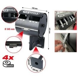 KS TOOLS Houder voor plakgewichtrollen met wandhouder - 800.0100