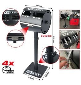 KS TOOLS Houder voor plakgewichtrollen met opstelvoet - 800.0105