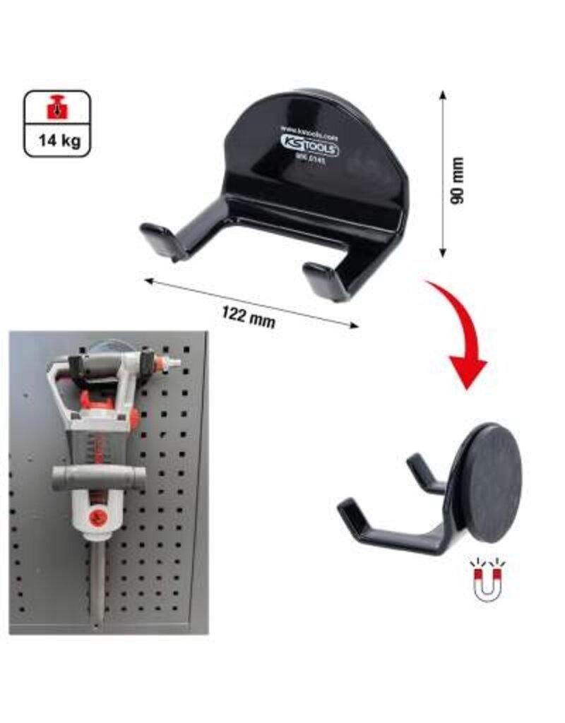 KS TOOLS Magneethouder voor slagschroevendraaier - 800.0145