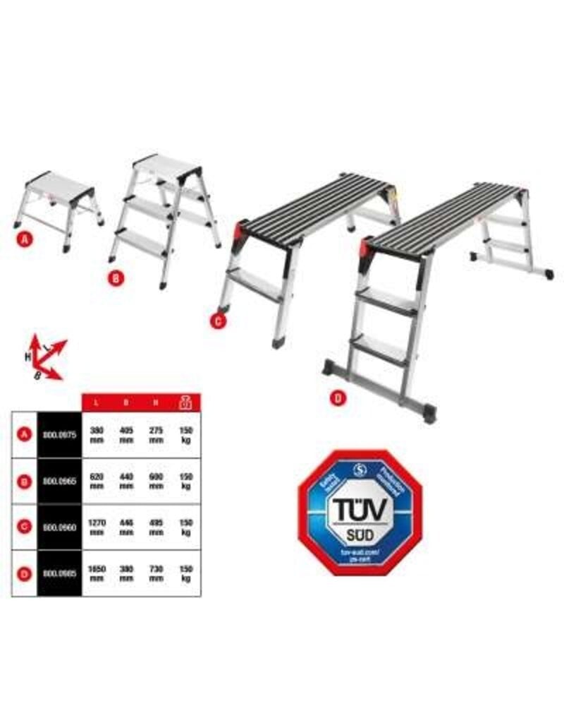 KS TOOLS Aluminium uitzettrap - 800.0965