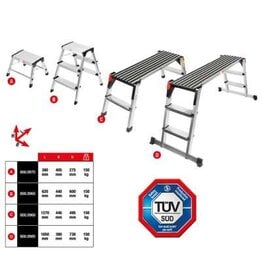 KS TOOLS Aluminium uitzettrap - 800.0975