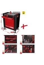 KS TOOLS Performanceplus gereedschapwagenset P10 met 241 gereedschappen voor 4 schuifladen - 810.4241