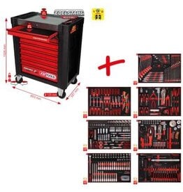 KS TOOLS Performanceplus gereedschapwagenset P10 met 397 gereedschappen voor 7 schuifladen - 810.7397