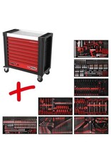 KS TOOLS Performanceplus gereedschapwagenset P25 met 660 gereedschappen voor 8 schuifladen - 825.8660