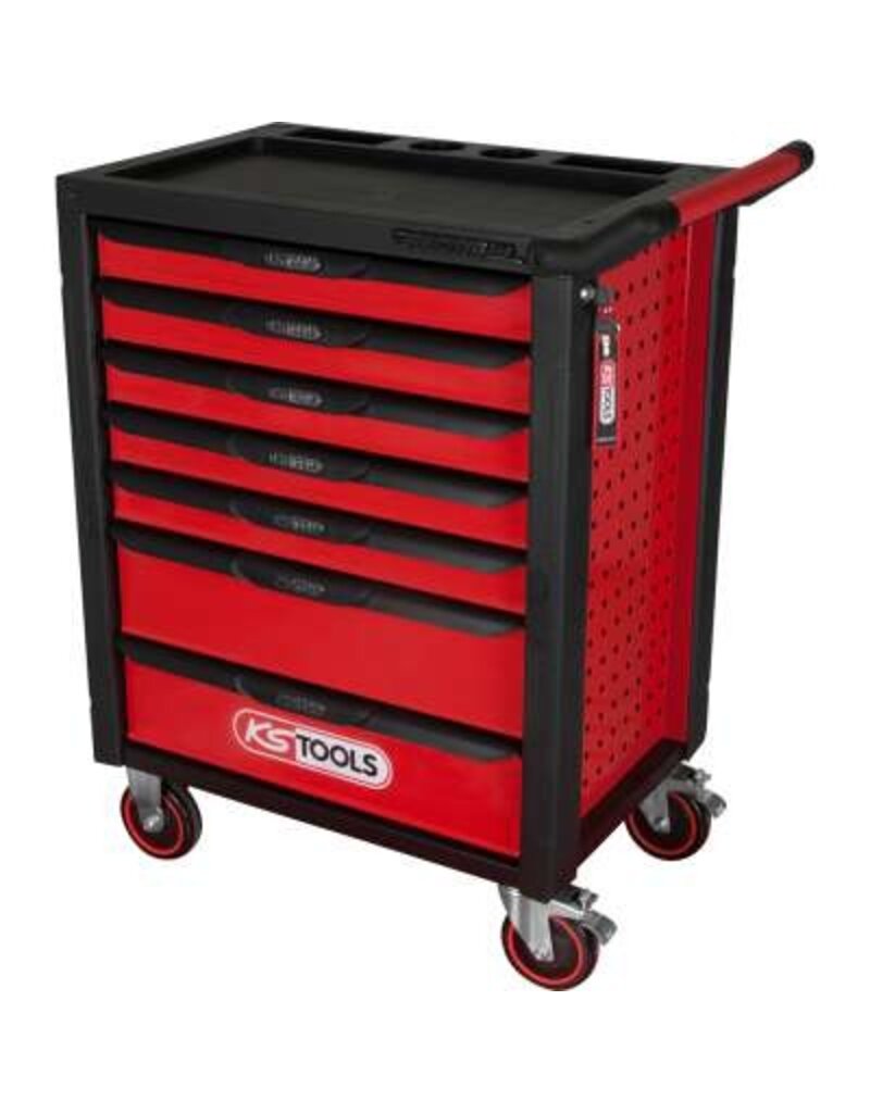KS TOOLS RACINGline ZWART/ROOD gereedschapswagen met 7 laden - 826.0007