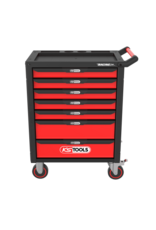 KS TOOLS RACINGline ZWART/ROOD gereedschapswagen met 7 laden - 826.0007